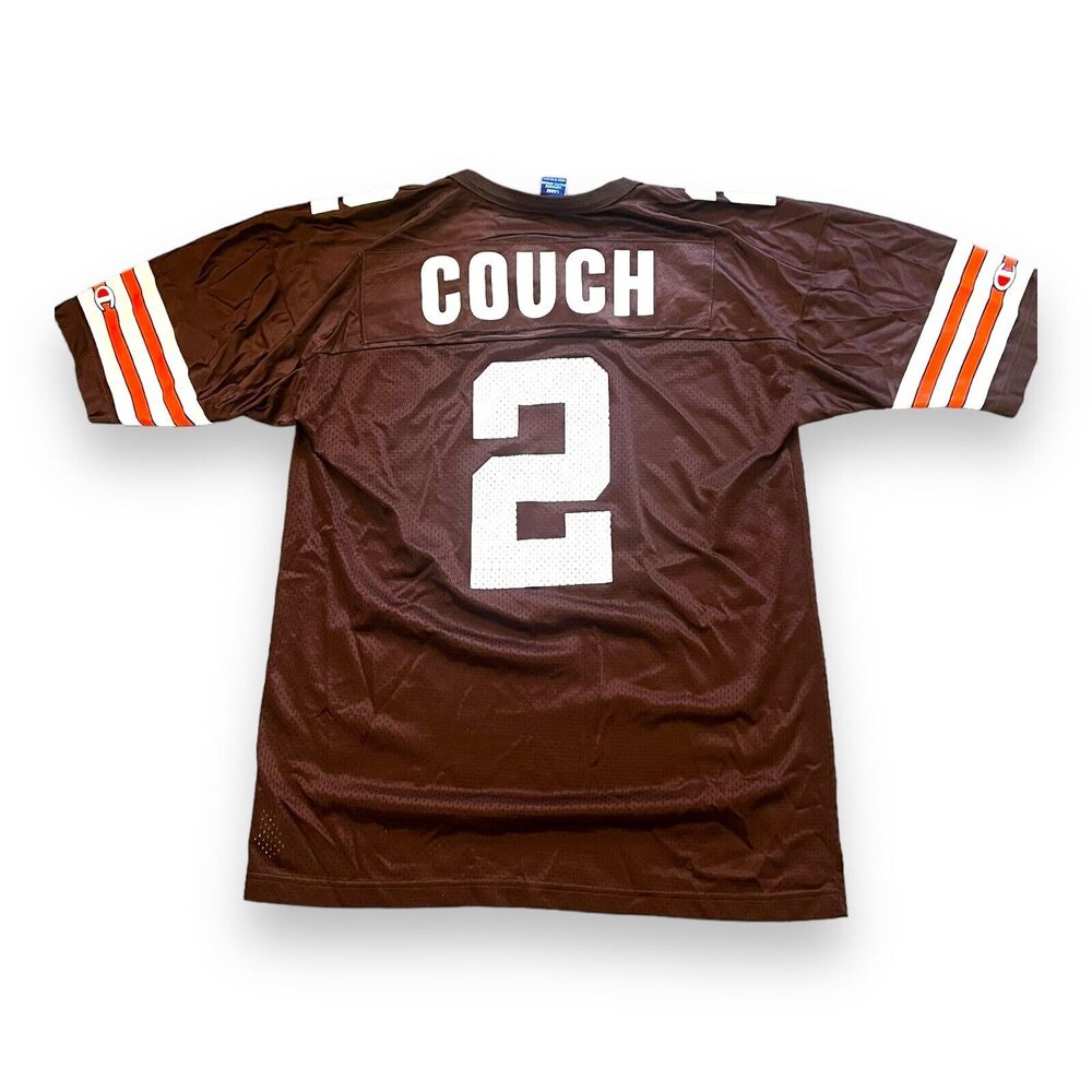 VINTAGE 90's CLEVELAND BROWNS TIM COUCH Jersey By CHAMPION #2 NFL Team Jersey L